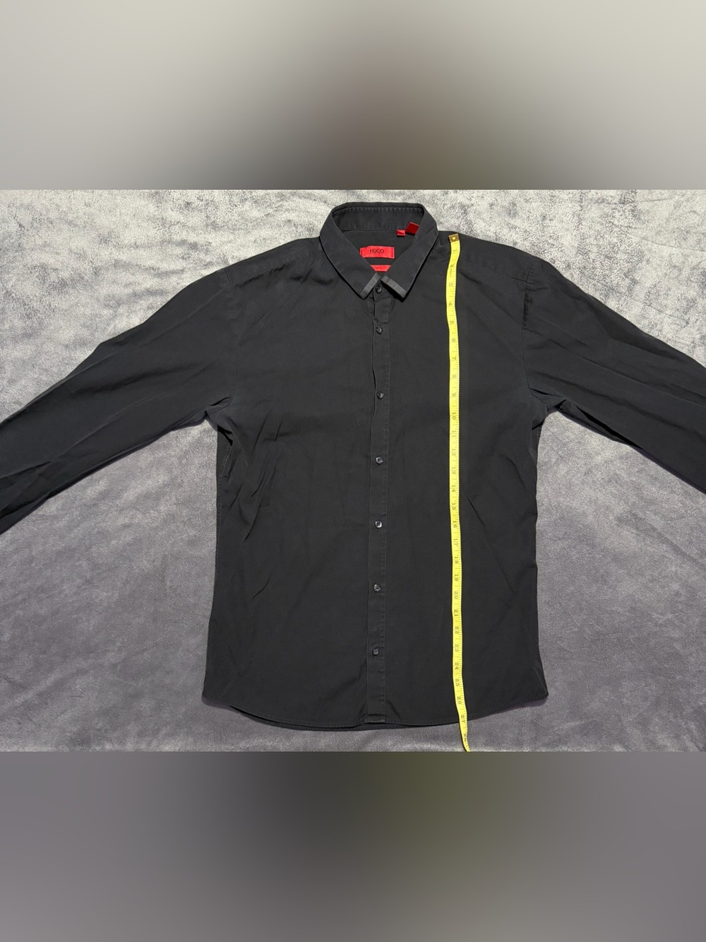 Hugo Boss Men’s Slim Fit Polo Long Sleeve SIZE MEDIUM BLACK